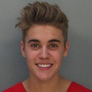 Justin Bieber's Mug Shot